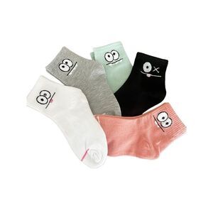 5 Pairs Women Teen Girls Monster Cute Crew Socks